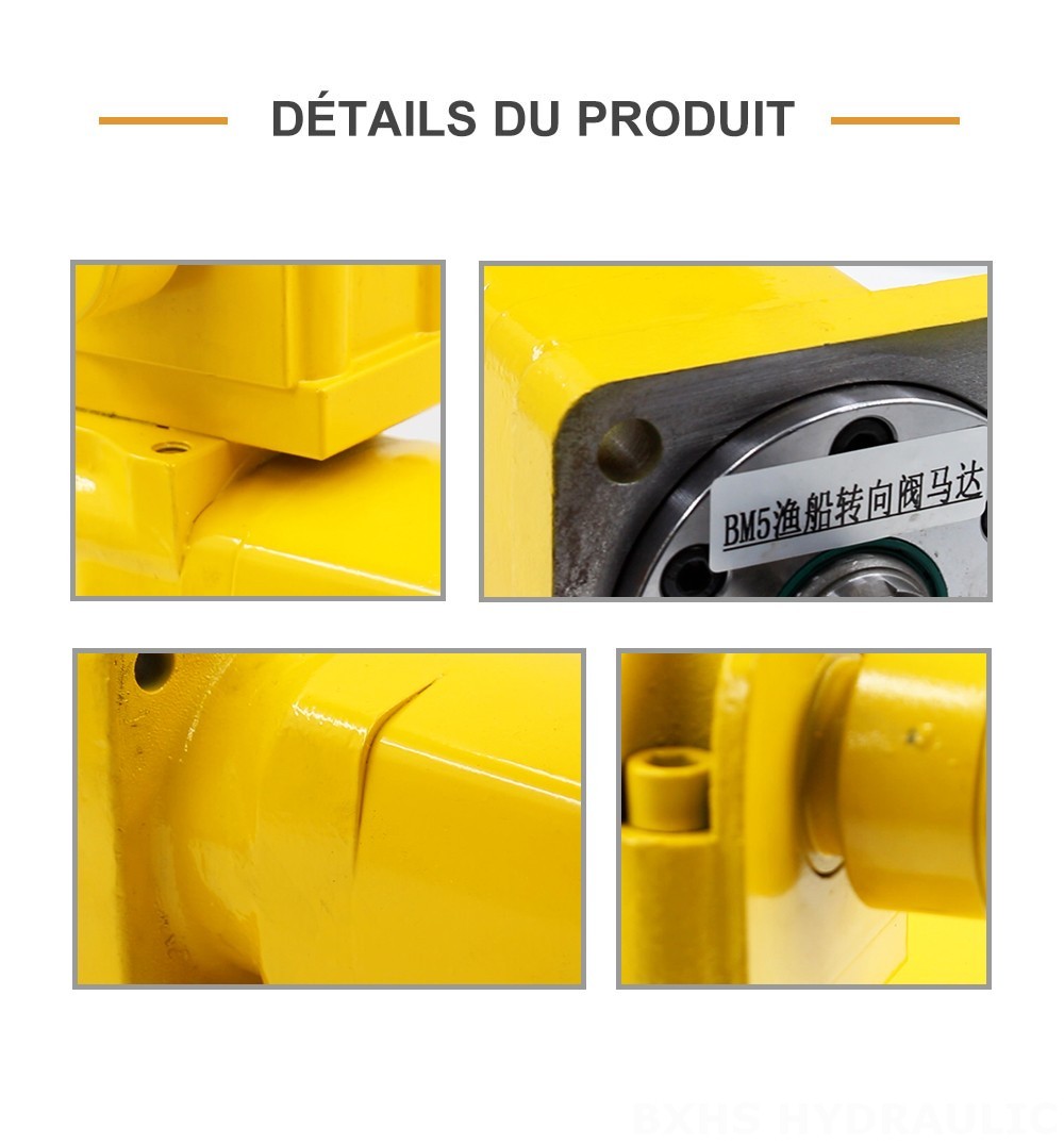 Moteur hydraulique de direction pour bateau de pêche BM5 130 cm³/tr 75 L/min Moteur hydraulique